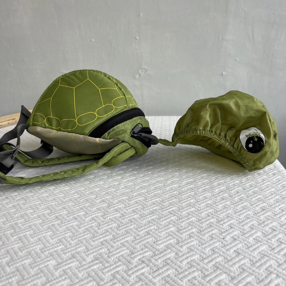 LittleLife Toddler Turtle Backpack Green Harness Mini Bag Hiking Kids Boy Girl